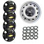 Imagem de Kit calotinha central meio de roda gm corsa celta onix classic cobalt aro 13 14 15 16