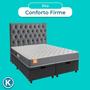 Imagem de Kit Cama Box Bau + Cabeceira + Colchão King D23 - Pro - Inducol
