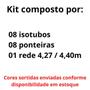 Imagem de Kit Cama Elástica 8 Isotubos + 8 Ponteiras + Rede 4,27 /