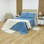 Imagem de Kit cama  matelasse king - dante azul