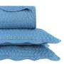 Imagem de Kit cama  matelasse king - dante azul