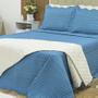 Imagem de Kit cama  matelasse king - dante azul