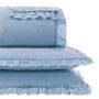 Imagem de Kit cama queen delicato romance color - azul - 22