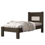 Imagem de Kit Cama Solteiro Para Quarto MDF Com Cômoda 4 Gavetas Com 1 Porta Sapateira Design Atemporal Moderno Linha Clara