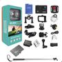 Imagem de Kit Câmera Filmadora Eken H9R 4K Wi-Fi + 32GB + bastão Monopod Estabilizador de Imagem EIS Controle Remoto