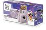 Imagem de Kit Câmera Instantânea Fujifilm Instax Mini 12 Lilás + Pack 10 filmes Spray Art + Bolsa Lilás Candy