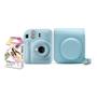 Imagem de Kit Camera Instax Mini 12 com 10 filmes e bolsa Azul Candy