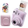 Imagem de Kit Câmera Instax Mini 12 Rosa Bolsa Filme Fotos Reveladas Instantâneas Presente Retrô Spray Art