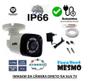 Imagem de Kit Câmera Para Ligar Direto Tv com 30 mts Cabo  Conectores e fonte
