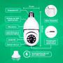 Imagem de Kit Câmeras de Segurança WiFi 360º com Visão Noturna, Sensor de Movimento e LED  Proteção Completa para Sua Casa