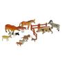 Imagem de Kit Caminhão Animais Brinquedo Infantil Trator Fazenda 27 Peças Boi Vaca Carneiro Cachorro Porco