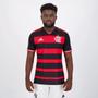 Imagem de Kit Camisa Adidas Flamengo I 2024 + Camisa Flamengo Brains Vermelha e Preta