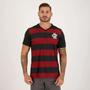 Imagem de Kit Camisa Adidas Flamengo I 2024 + Camisa Flamengo Brains Vermelha e Preta
