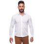 Imagem de Kit Camisa Social Masculina Manga Longa Slim 2 Peças