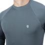 Imagem de Kit Camisa Térmica Masculina UV Segunda Pele Protação Solar 50+ Manga Longa Dry Fit + Relógio