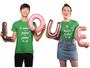 Imagem de Kit Camiseta Casal Te Amarei de Janeiro Dia dos Namorados Noivos Casados Verde Bandeira