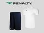 Imagem de Kit Camiseta e shorts academia futebol treino Penalty Original