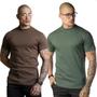 Imagem de Kit Camiseta Masculina Gola Media Terra e Verde - Conquest