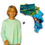 Imagem de Kit Camiseta Proteção Solar Original UV + Sunga Verão Praia INFANTIL PLT 371