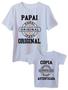 Imagem de Kit Camisetas Tal Pai Tal Filho Adulto e Infantil Papai Plus Size
