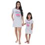 Imagem de Kit Camisola Feminina Infantil e Adulto - Tal Mãe Tal Filha 2 Unidades Sendo: 1 Mãe e 1 Filha - Camisão Raposa