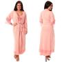 Imagem de KIT Camisola Gestante Longa com Robe + Camisola Pós Parto Estilo Sedutor - V218