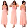 Imagem de KIT Camisola Gestante Longa com Robe + Camisola Pós Parto Estilo Sedutor - V218