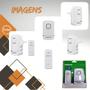 Imagem de Kit Campainha Sem Fio Intelbras CIK 200 3 Entradas, Gera Energia, Sem Pilhas ou Fios