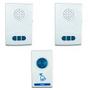 Imagem de KIT Campainha Sem Fio Wireless Com 2 Receptores 100m De Alcance E 32 Toques