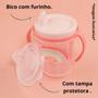 Imagem de Kit Caneca 330ml e Pote de Papinha Com Amassador Arco Iris