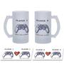 Imagem de Kit Caneca De Chopp Controle Player 1 E 2 Presente Namorados