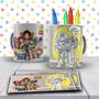 Imagem de Kit Caneca para pintar Toy Story + Jogo de canetinhas Laváveis