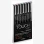 Imagem de Kit Caneta Brush Artística Shinhan Touch Liner com 7 Cores