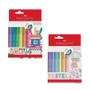 Imagem de Kit Caneta Fine Pen Colors Pastel e Neon 12 Cores - Faber Castell