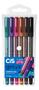 Imagem de Kit Caneta Gel Cis Gelyx Estojo Com 6 Cores Glitter 1.0mm