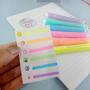 Imagem de Kit Caneta Marca Texto 6 Cores Com Carimbo Neon Q-116