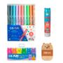 Imagem de Kit Caneta, Marca Texto Neon, Cola, Borracha - Cis Fun