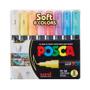 Imagem de Kit Caneta Uni Posca Soft Pc-1m-8c C/8