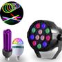 Imagem de Kit- canhão refletor pulseira neon luz negra lampada rgb