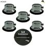 Imagem de Kit Canoa simples Para Tom/Caixa/Surdo cromada - Noah NSP620 (5 Unid.)