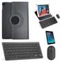 Imagem de Kit Capa 360 Preto / Teclado e Mouse preto e Película para iPad 2021 9a Geração 10.2"