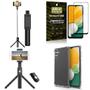 Imagem de Kit Capa A13 5G +Mini Tripé Selfie Bluetooth +Película 3D