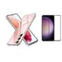 Imagem de Kit Capa Capinha Para Galaxy S23 Fe Case Air Anti Impacto Transparente + Película De Vidro Temperado (Case + Proteção 3d)