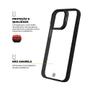 Imagem de Kit Capa case capinha Gravity Preta e Pelicula Defender Pro Privacidade para iPhone 15 - Gshield