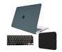 Imagem de Kit Capa Case Compativel Macbook NEW AIR 13" A2179 A2337 CHIP M1 cor CF + Pel. Teclado + Capa Noeprene
