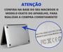 Imagem de Kit Capa Case Compativel Macbook NEW PRO 13" A1706 A2159 cor AZMF + Pel. Teclado + Capa Noeprene