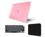 Imagem de Kit Capa Case Compativel Macbook NEW PRO 14" A2442 cor RF + Pel. Teclado + Capa Noeprene