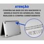 Imagem de Kit Capa Case Para Macbook New AIR 13.6 A2681 A3113 A3240 A3420 com Chip M2 M3 M4 com Pelicula de Teclado e  Bag