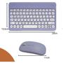 Imagem de Kit Capa com bolinhas com suporte tablet Positivo Twist + teclado e Mouse