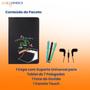 Imagem de Kit Capa com Suporte Para Tablet Vision Tab 7 Twist Tab Estampada + Caneta Touch + Fone de Ouvido